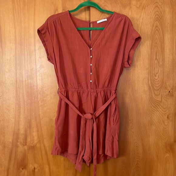 Burnt Orange Romper - Picture 1 of 2